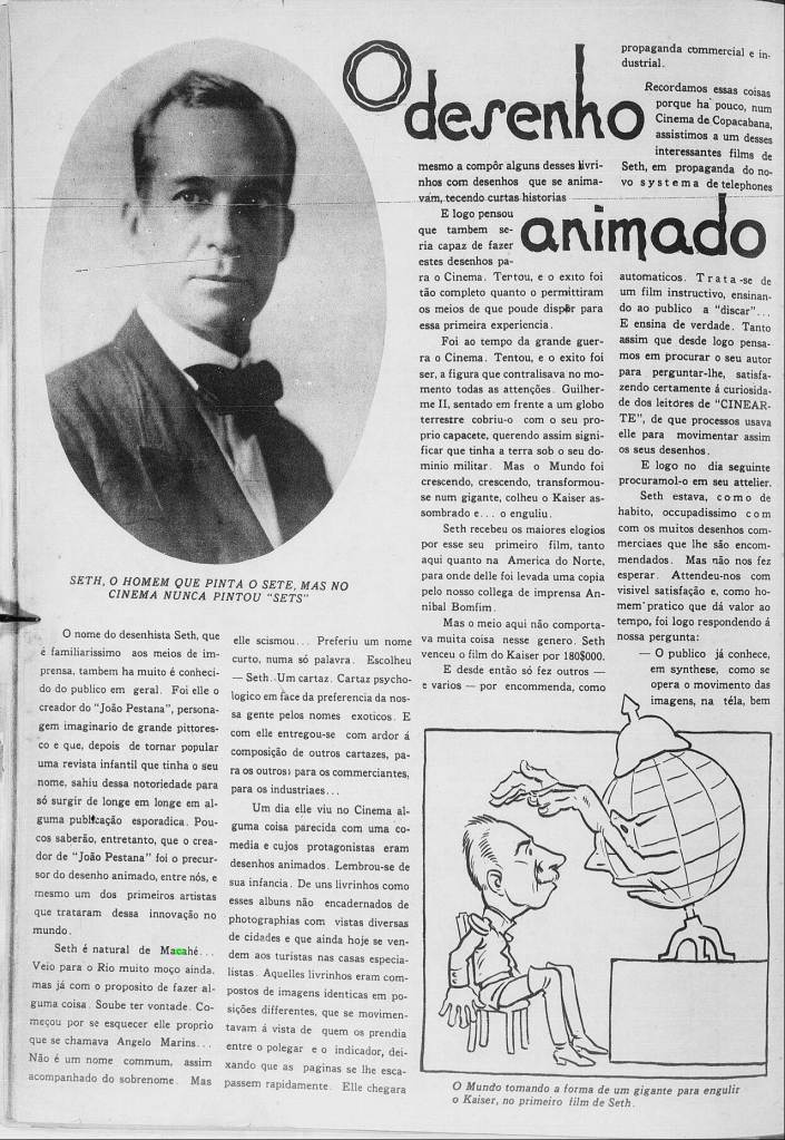 Matéria feita em 1930 pela extinta revista Cinearte (Ano V - edição 222).